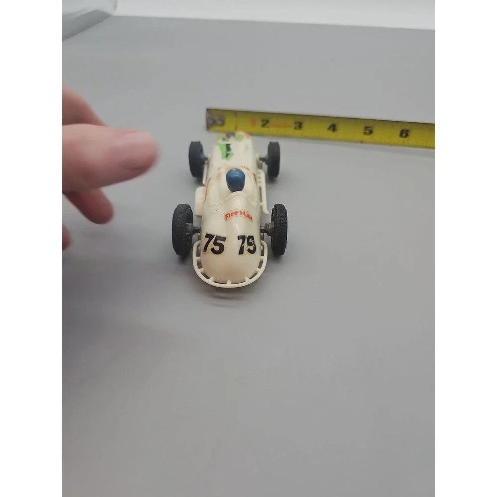 Vintage 1964 White Eldon Roadster Racing Indy Slot Car‎ 1/32 Scale Untested